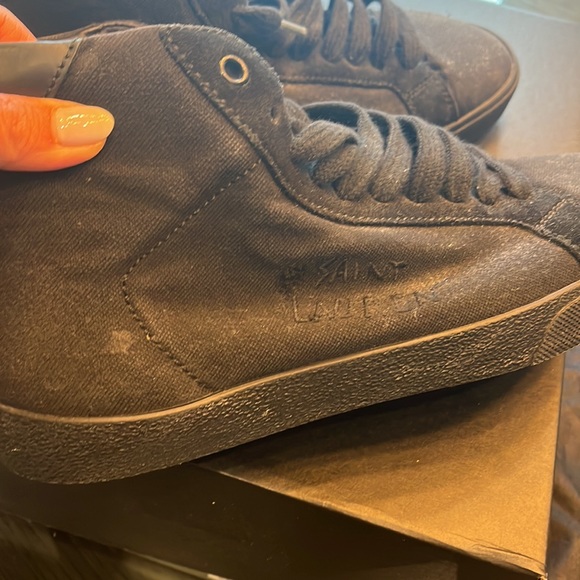 Saint Laurent fabric high to sneakers - Picture 9 of 10